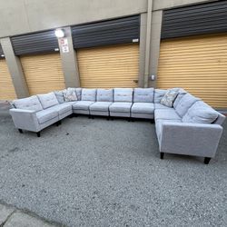 FREE DELIVERY- 10 Pcs U-Shaped Sectional Couch 🚚