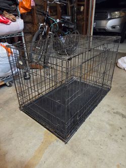 Dog cage large foldable 35 x 22 x 24