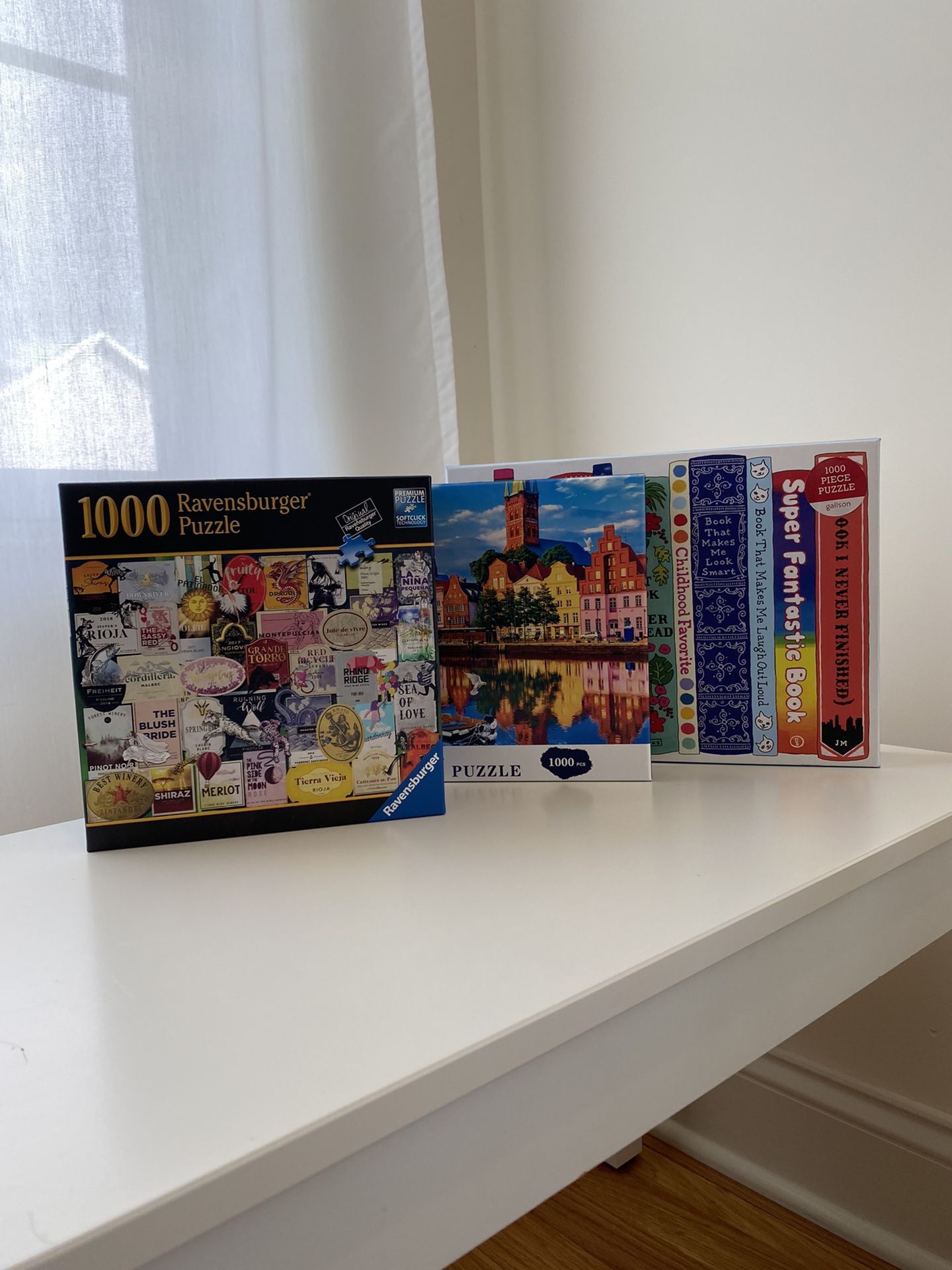 1000 piece puzzles - bundle of three