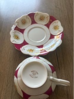 Antique tea cup and plate set