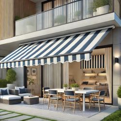 Motorized Awning With Remote