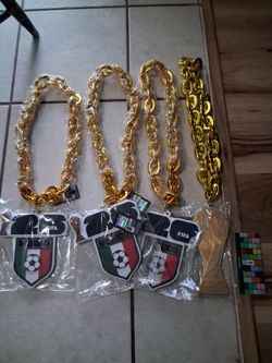 Fifa WORLD CUP Necklaces MEXICO  & two plain world cups total 5