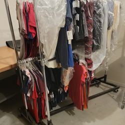 Rolling Z Racks For Clothing 