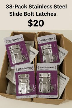 38-Pack Stainless Steel Bolt Locks – Only $20 Total! 🔒