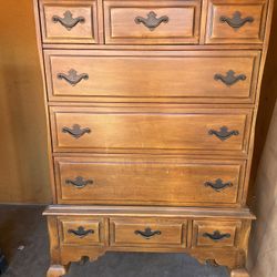 Antique Highboy Dresser Maple