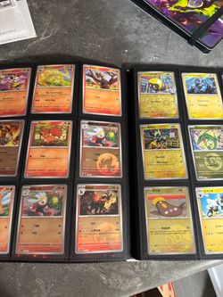 Pokemon cards and binder
