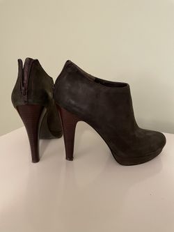 BCBG Paris Leather Booties Size 10