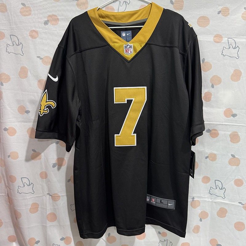 Mens New Orleans Saints 7 Top Stitched Jersey