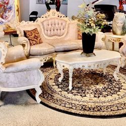 Antique French Victorian Living Room Set