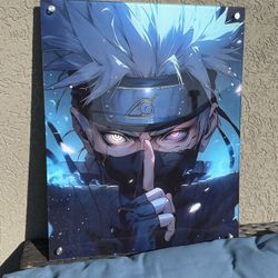 Kakashi Flames (Naruto) Acrylic-Glass Wall Art 