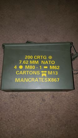 200 crtg 7.62 NATO carton EMPTY