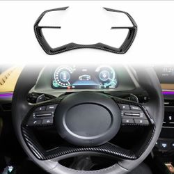 YOUTOOCAR Carbon Fiber Pattern Steering Wheel Cover Trim