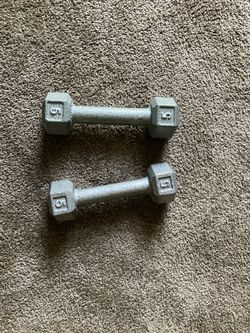5 Lb dumbbells