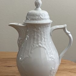 Elegant Rosenthal Sanssouci Rococo style White Porcelain Coffee Pot 