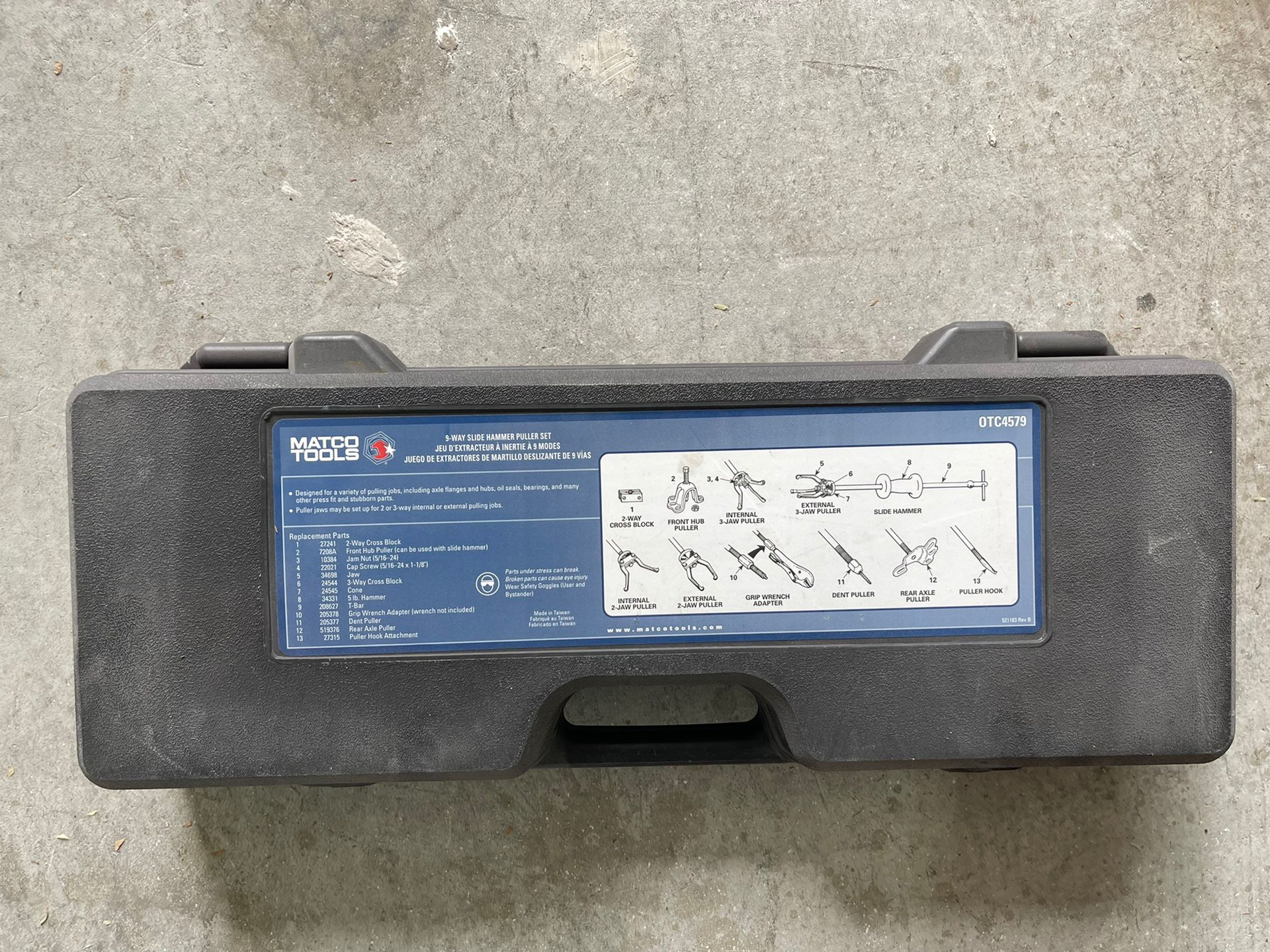 Matco Slide Hammer Puller Set