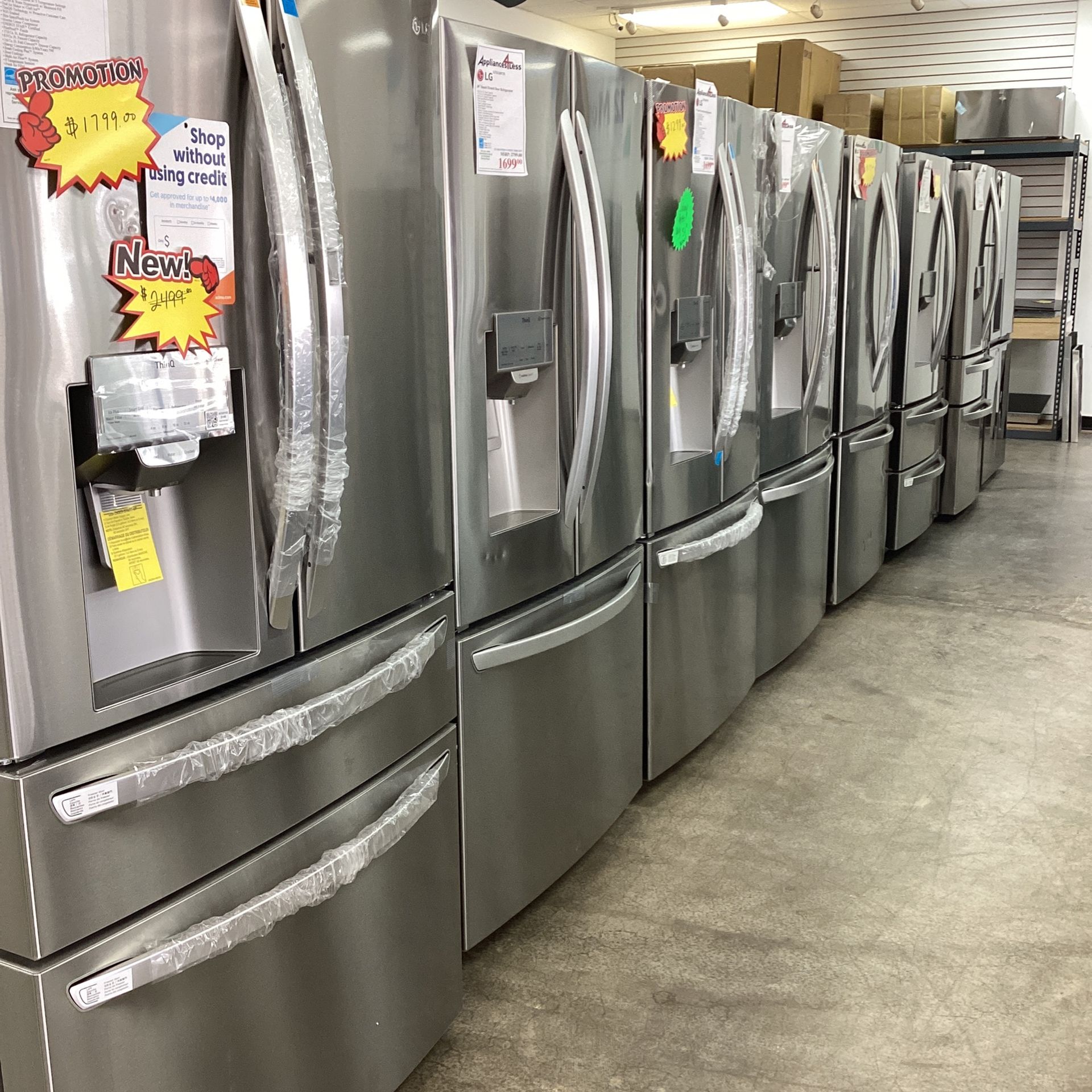 Brand New Lg Refrigerators With A One Year Warranty, Discounted For Minor, Dent or Scratch