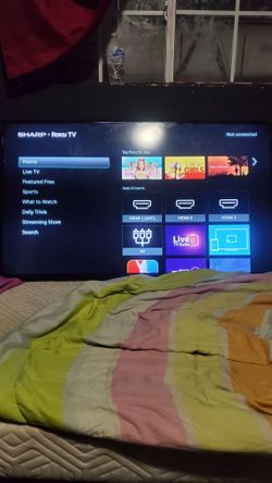 55" Inch Sharp Smart Roku Tv (No Remote)