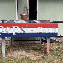 Pepsi-Cola Sign Three-Quarter Inch By 13“ X 58“ Eye Bolt Spacing 32 Inch