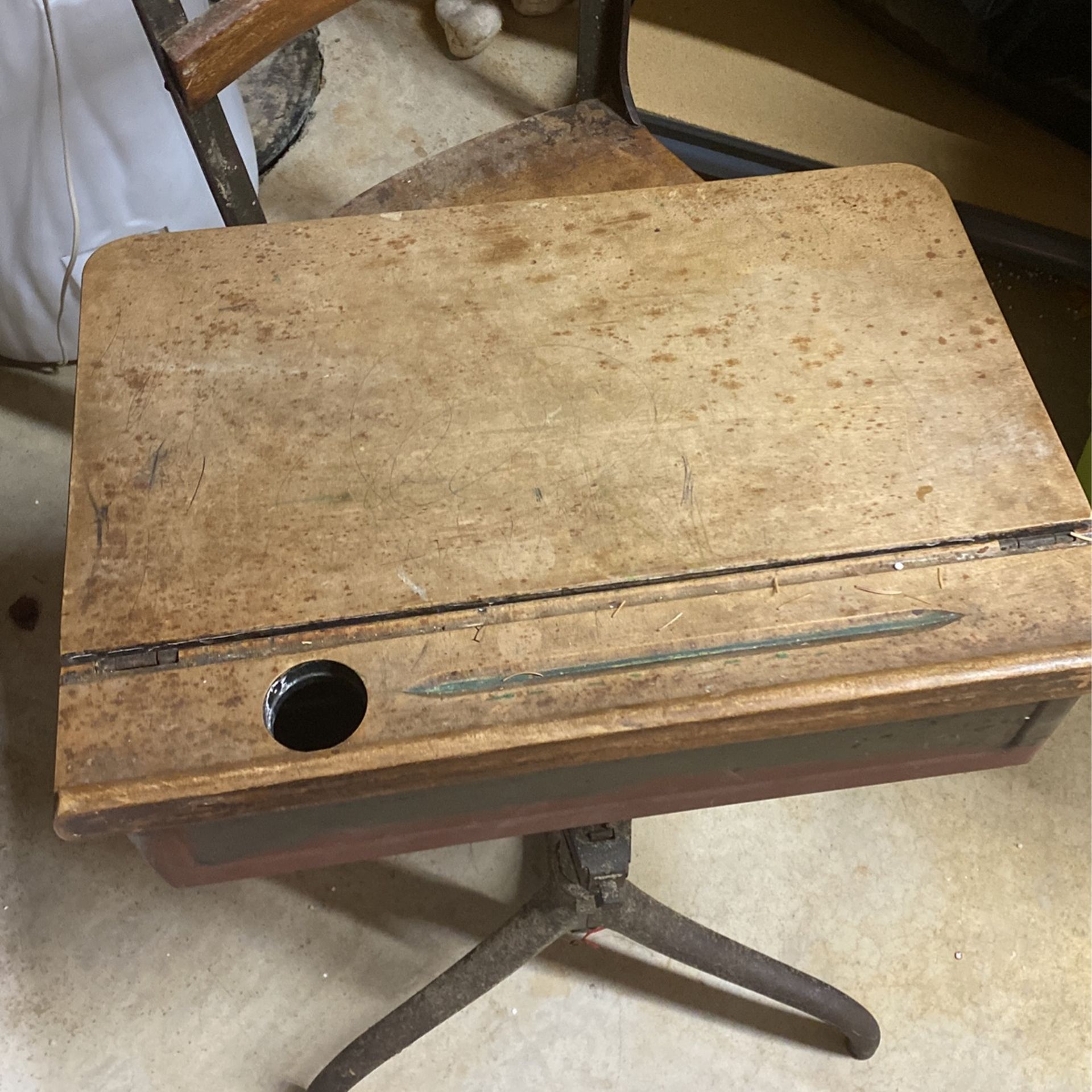 Antique School Desk