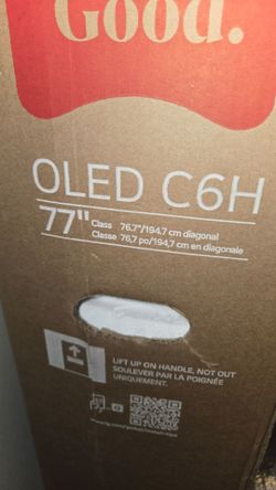 New 77 Inch LG Oled C6H Tandem Smart TV 4K UHD with 165 Hz refresh rate. Brand new in the box.