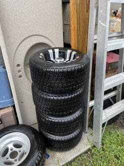 4 New Golf Cart Tires Aluminum Rims Brand New