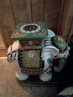 Terra Cotta  Ellephant table