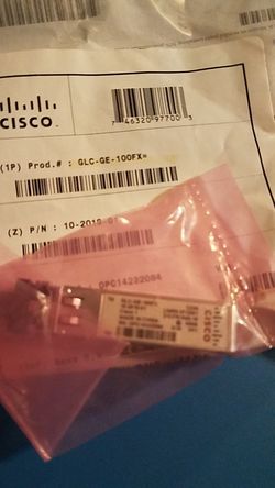 Cisco GLC-GE-100FX= SFP (mini-GBIC) Transceiver Module