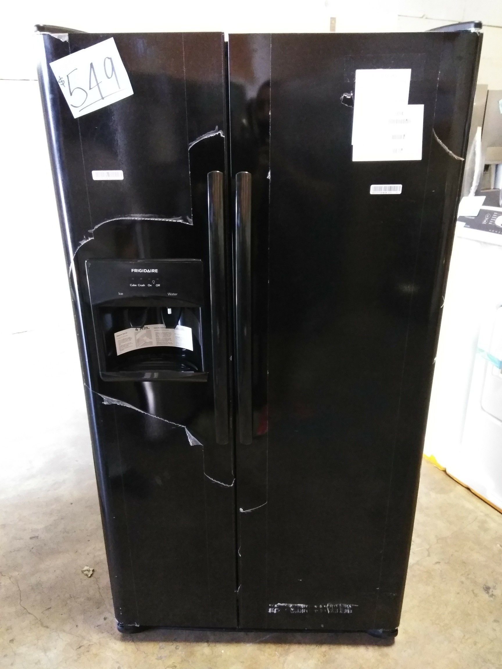 Frigidaire 25.5 cu.ft Side by Side Refrigerator Model: LFSS2612TE Sale Price $549