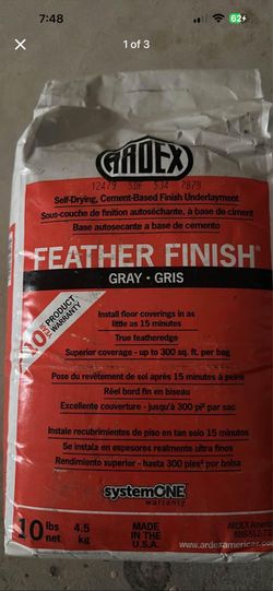 Ardex feather finish gray 10lb per back( case of 4 bags)