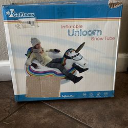 Inflatable Unicorn  Snow Tube