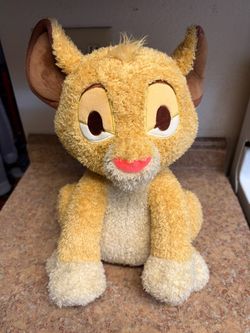 Disney Simba Weighted Plush Toy β The Lion King β 14 In