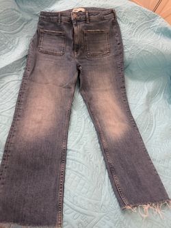Jeans Zara azul lavado talla 10 – Pierna ancha