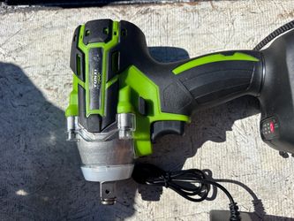 Half inch impact wrench rechargeable with battery and charger