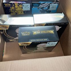 Black Bolt Surging Sparks Mega Evolution Elite Trainer Box Etb