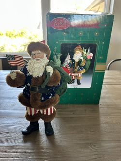 KSA Star spangled banner Santa Collectible 