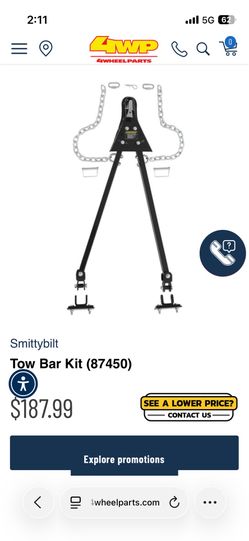 Smittybilt tow bar brand new