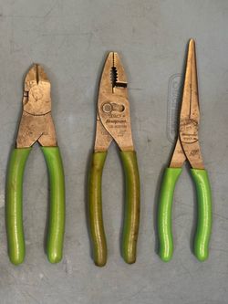 Snap-on Tools  3 pc Pliers Set (Green)