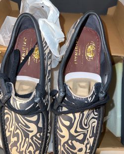 Clarks Originals Mens Wu Tang Clan Wear Wallabee Shoes Navy
