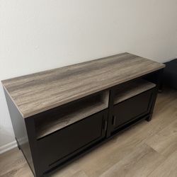 Black Storage Entertainment Center/TV Stand