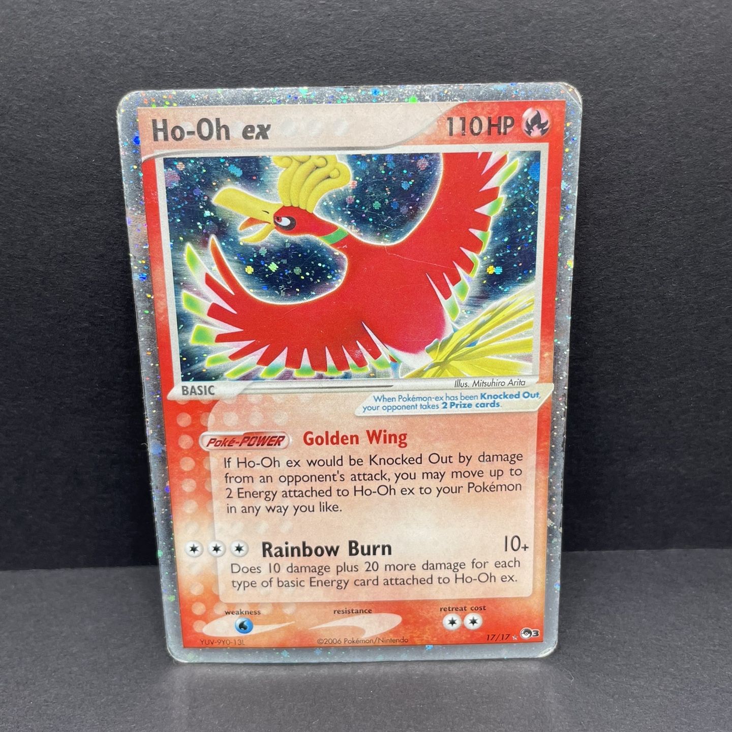 HO OH EX Pop 3 card 17/17 Pokemon card in great conditio…