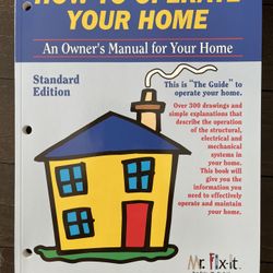 *BRAND NEW* Home Owner’s Manual