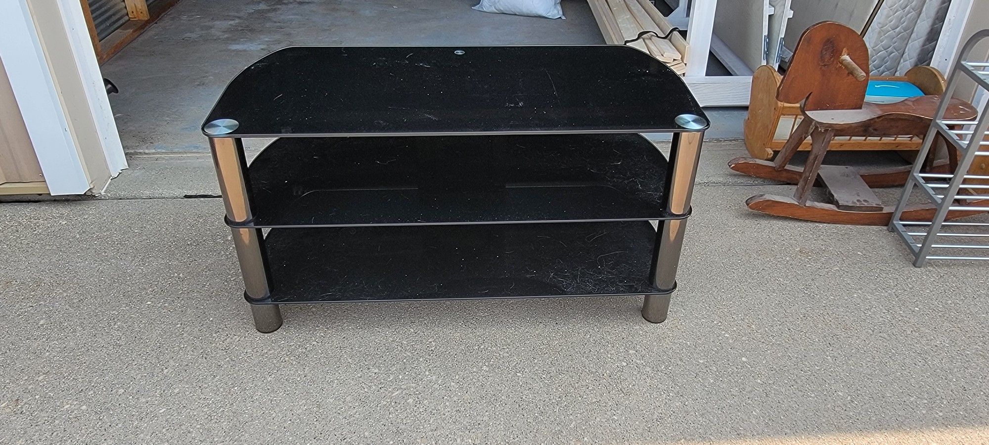 Glass Entertainment Stand