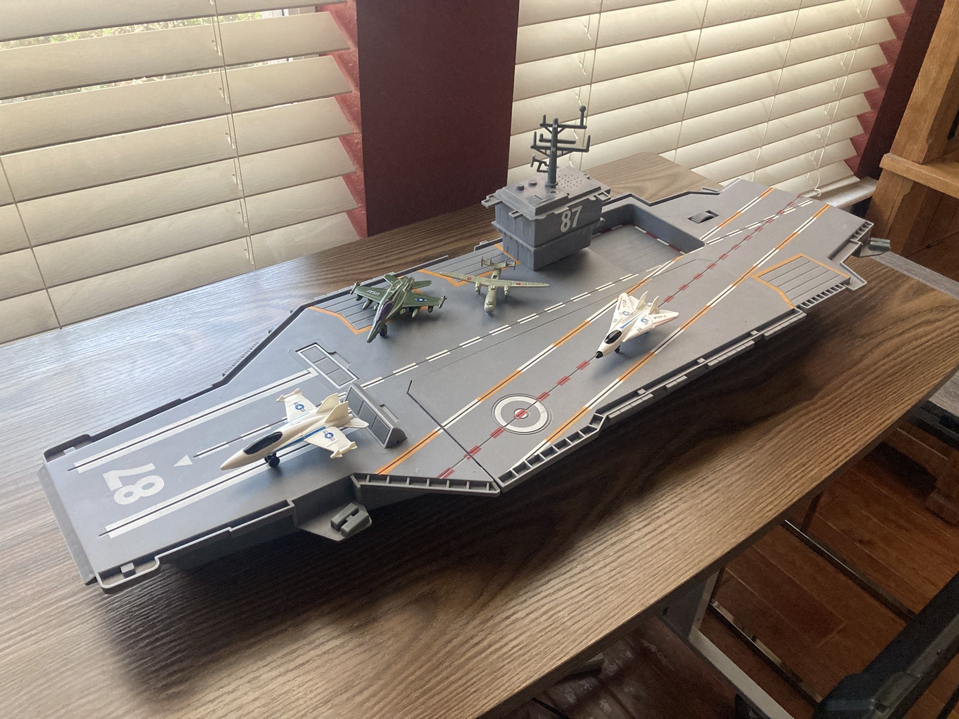Large Toy Aircraft Carrier With Planes for Sale in San Antonio, TX