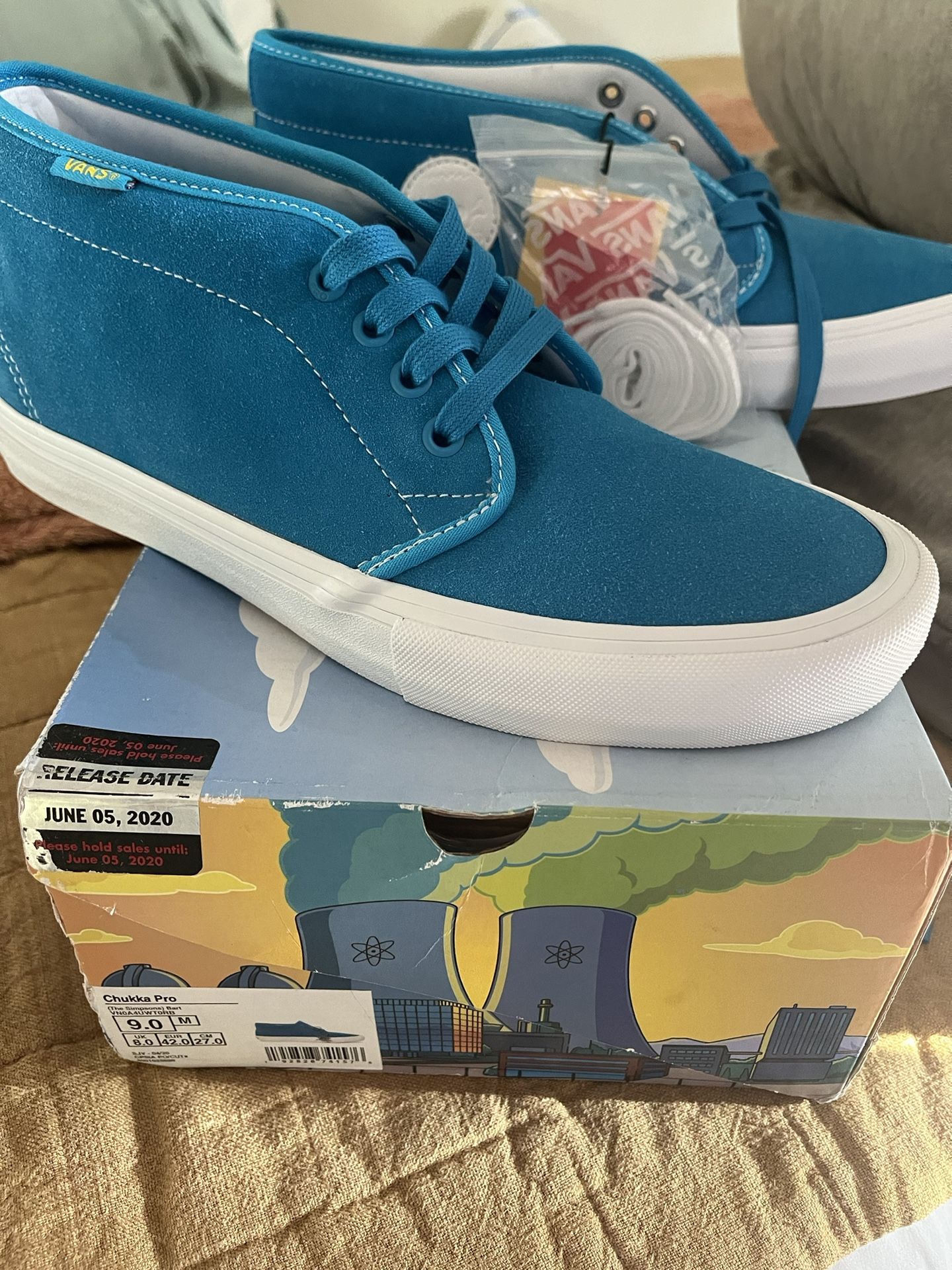 Vans X The Simpsons Bart Blue Size 9