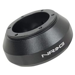 NRG Steering Wheel Quick Release Short Hub Adapter 6 X 70mm Bolt Pattern, Retain Horn & Turn Signals, Black Body