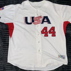 Unique Custom Obama #44 USA Baseball Jersey