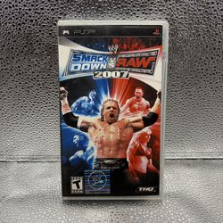 WWE Smackdown VS Raw 2007 Sony PlayStation Portable PSP, TESTED & WORKING! Complete 