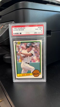 1983 Donruss Wade Boggs #586 PSA 8