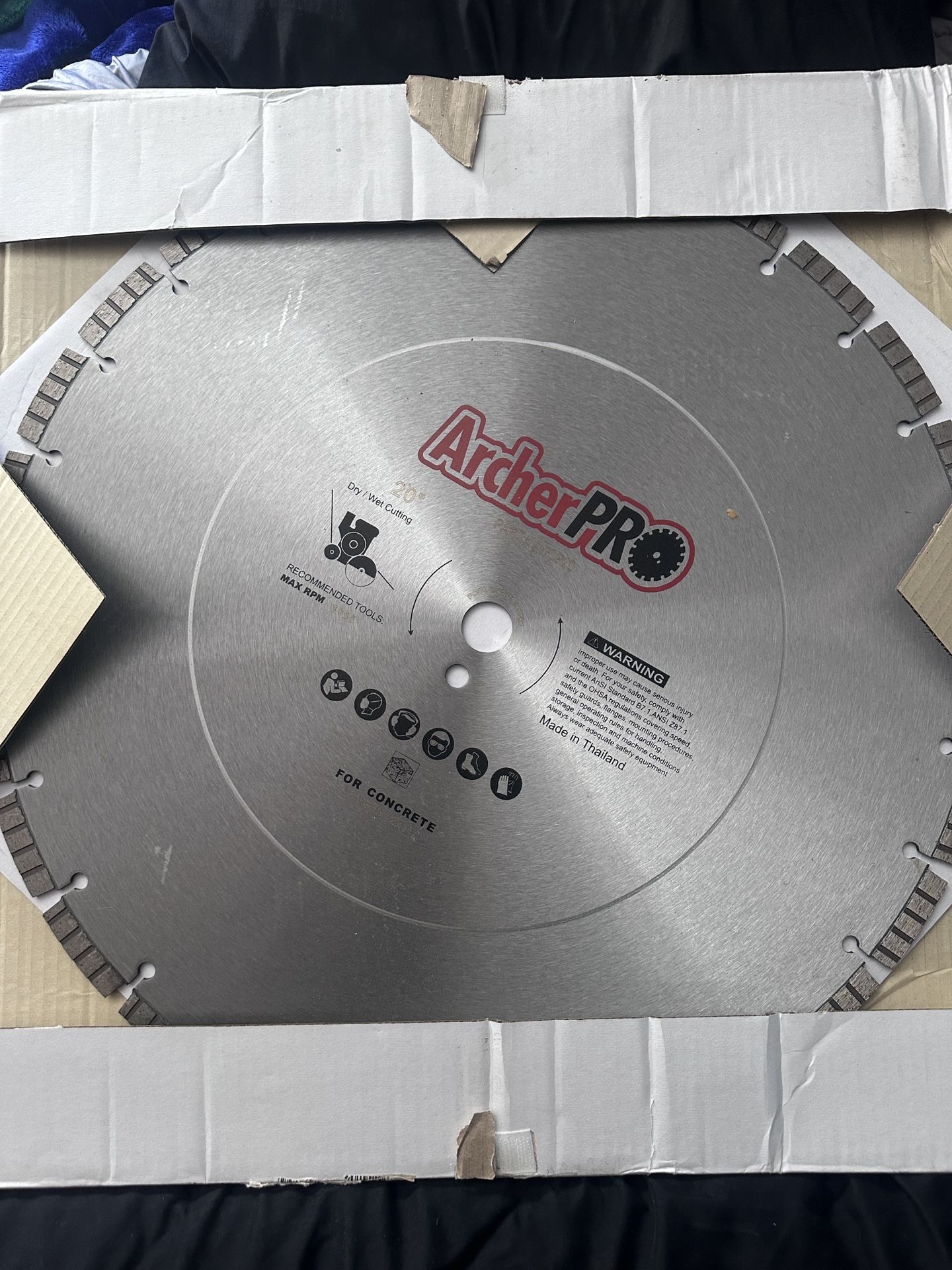 Archer Pro 20” Diamond Saw Blade