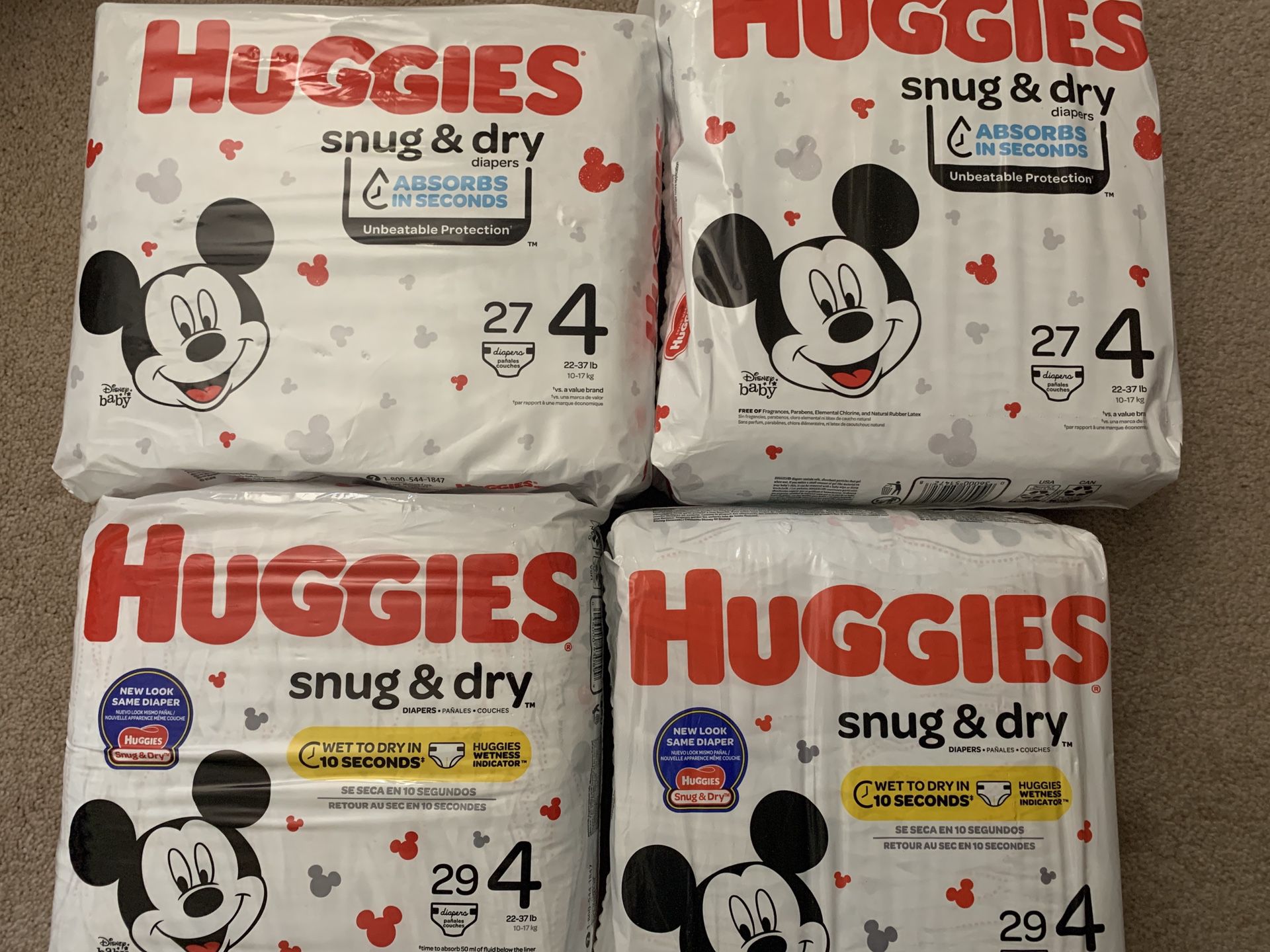 Huggies - Snug & Dry - size 4